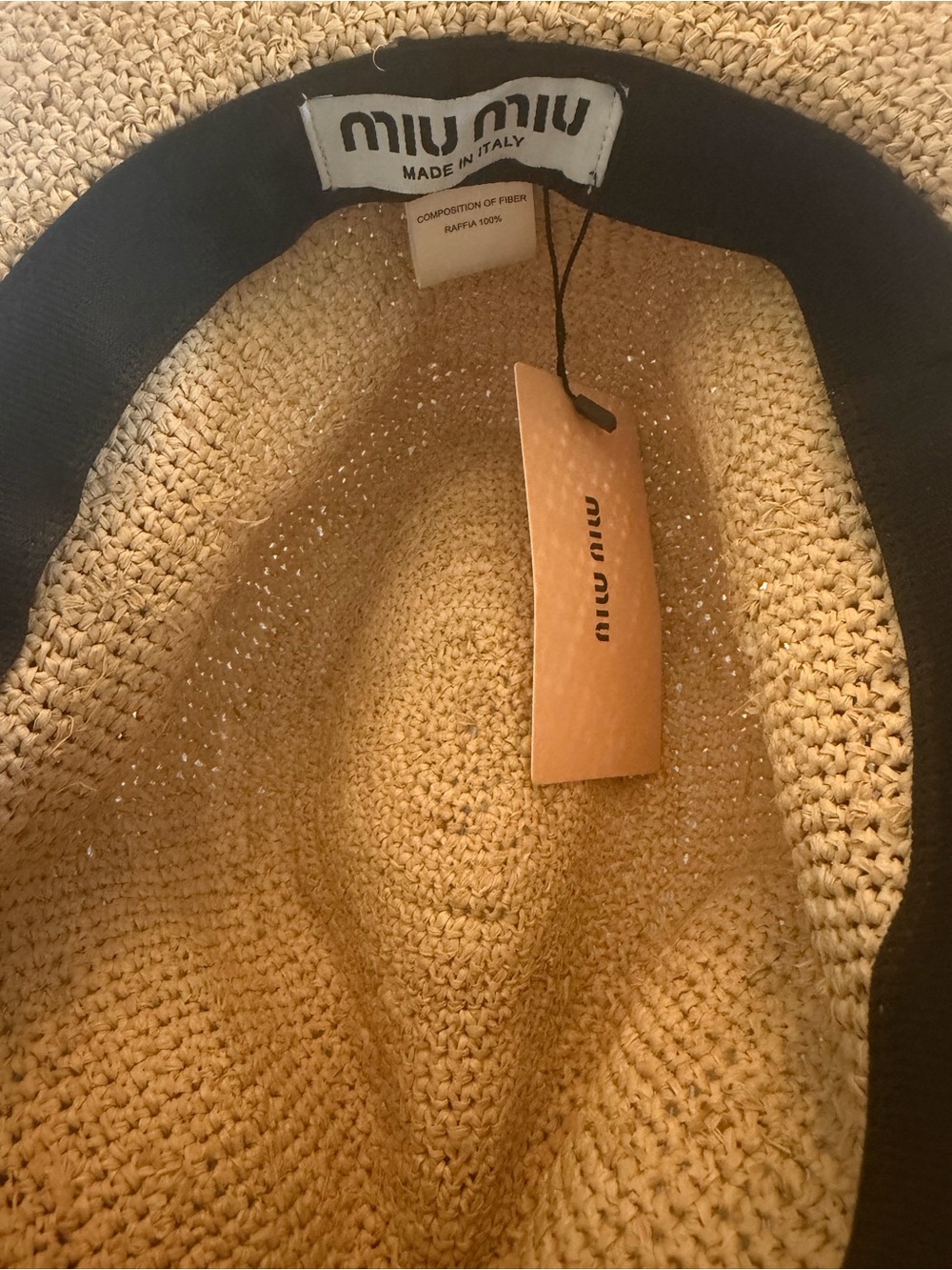 Miu Raffia Raffia Cowboy Hat NWT - Picture 9 of 9